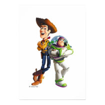 Buzz Lightyear & Woody standing back to back posters by disney Buzz Lightyear & Woody standing back to back posters