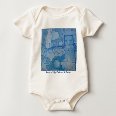 Buzz of Sky Baby Onesy Tshirt by catjoy