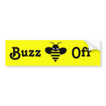 Buzz Off Bumper Sticker 2 bumper stickers
