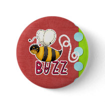 BUZZ Sweet Bumble Bee buttons