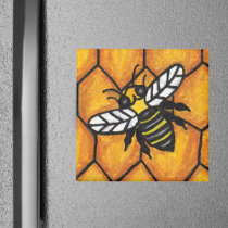Buzzing Bee Magnet by artbymar Buzzing Bee Magnet