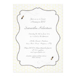 Buzzing Bees Baby Shower Invitation