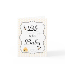 Buzzing Bees Baby Shower Invitation Card
