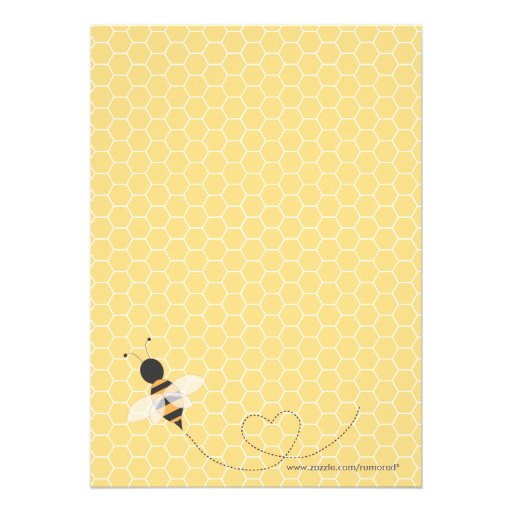 Buzzing Bees Birthday Invitation