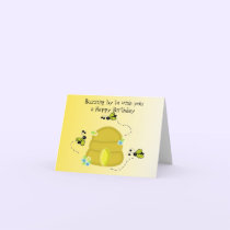 Buzzing Bee's Birthday Wishes cards