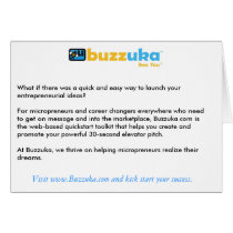 Buzzuka Elevator Pitch Notecards cards