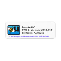 Buzzuka Return Address Logo Label Sample labels