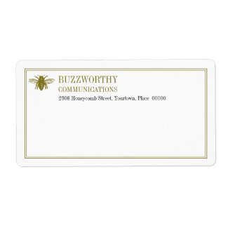 Buzzworthy Shipping Label zazzle_label