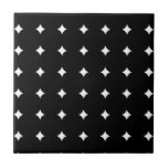 BW054 BLACK WHITE STAR DIAMOND PATTERN TEMPLATE TE tiles