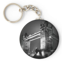 BW Black & White London Tower Bridge Key Chain