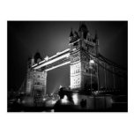BW Black & White London Tower Bridge Post Cards