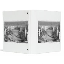 BW Fort Pierce, Florida beach walk dune roped off 3 Ring Binders