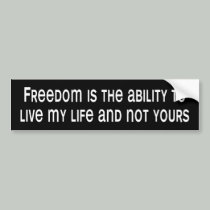 BW_freedom bumper stickers