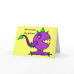 BW- Funny Monster Bug Get Well Card