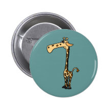 BW- Funny Sad Giraffe Pins