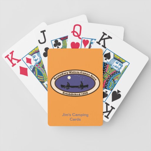 BWCA Emblem with Canoeists Playing Cards