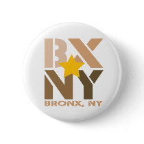 BX Bronx Brown Button