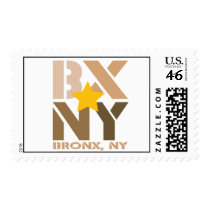 BX Bronx Brown Postage Stamp