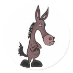 BX- Cartoon Stubborn Mule Stickers