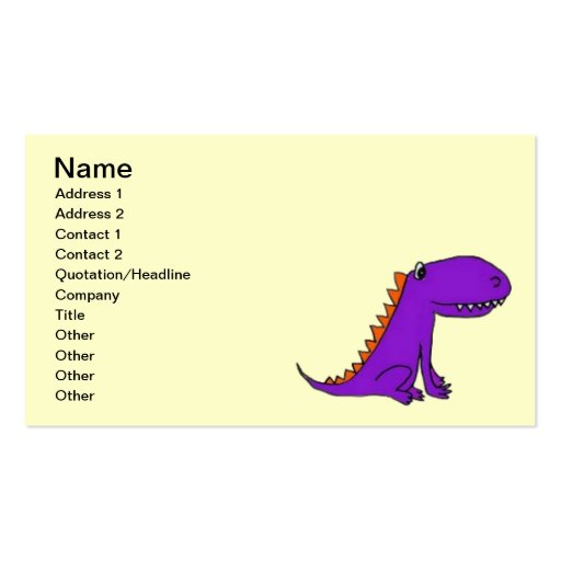 BX- Purple Dragon Business Cards (front side)