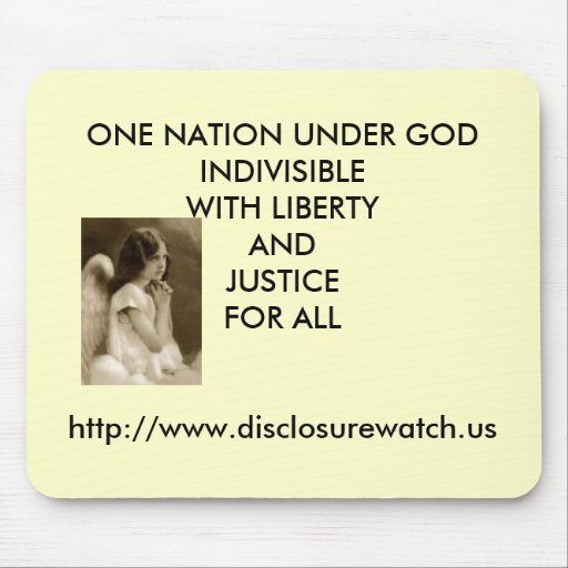 bxp39360, ONE NATION UNDER GODINDIVISIBLEWITH L... Mouse Pad