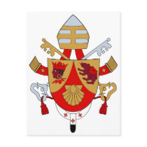 BXVI Pope Coat Emblem Heraldry Official Symbol Postcards
