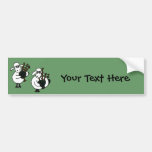 BY- Awesome Sheep Playing Bagpipes Bumper Sticker