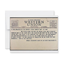 By Direct Wire From Western Union invitations by ww2posters By Direct Wire From Western Union invitations