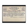 By Direct Wire From Western Union Post Card