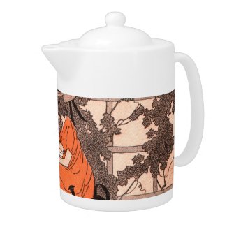 By Her Garden Wall teapot