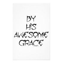 By His Awesome Grace stationery