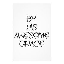 By His Awesome Grace Customized Stationery