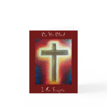 By His Blood, I Am Forgiven Note Card