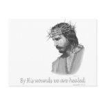 By His wound we are healed Postcards