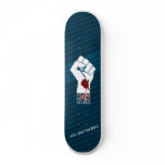 By HIS Wounds - Blue Custom Skateboard