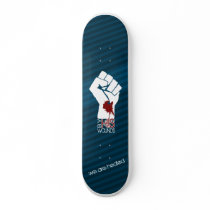 By HIS Wounds - Blue Custom Skateboard