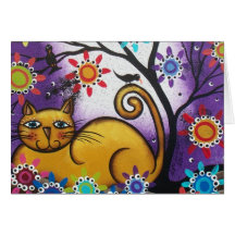 By Lori Everett_ Day Of The Dead_Mexican_Cat Card