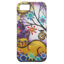 By Lori Everett_ Day Of The Dead_Mexican_Cat iPhone 5 Covers