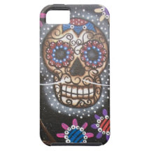 By Lori Everett_ Day Of The Dead, Mexican, Skull iPhone 5 Cases