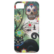 By Lori Everett_ Day Of The Dead, Skull, Mexican iPhone 5 Cases