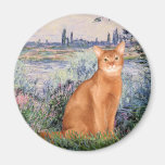 By rhe Seine - Red Abyssinian Fridge Magnets