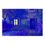 garden, cozy, trees, light, flowers, mansion, gate