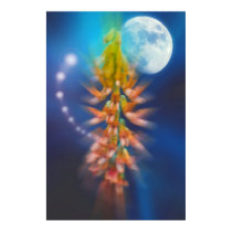 By The Light Of The Moon The Angels Gather Print