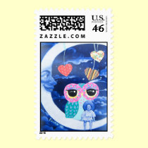 By The Light Of The Silvery Moon stamps