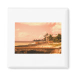 By The Ocean (Peach Tone) Magnets