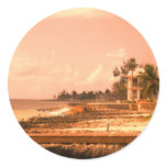 By The Ocean (Peach Tone) Stickers