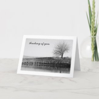 By the Pond Greeting Card card