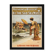 By the sad sea waves post cards