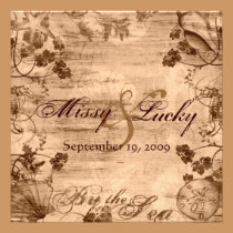 By the Sea Save the Date Announcement invitations