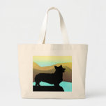 By The Sea Welsh Corgi Canvas Bags